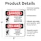 Signmission Do Not Move Or Alter Scaffolding Bilingual, 5 in W x Rectangle, Vinyl Decal OS-2PACK-DS-D-57-VS-1648 - alternate 3